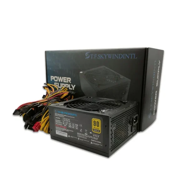 T.F.SKYWINDINTL 2000W ATX Power Supply | 8-GPU Support, Active PFC, 95% Efficiency | Crypto Mining PSU for BTC/ETH Mining Rigs (220V) - Image 2