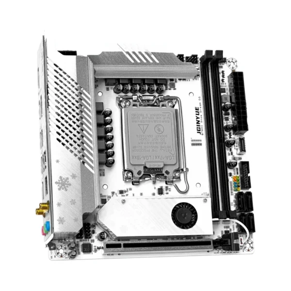 JGINYUE B760i Motherboard LGA 1700 Support Intel Core 12th 13th DDR5 Memory RAM Latest Mini ITX - Snow Dream D5 - Image 2