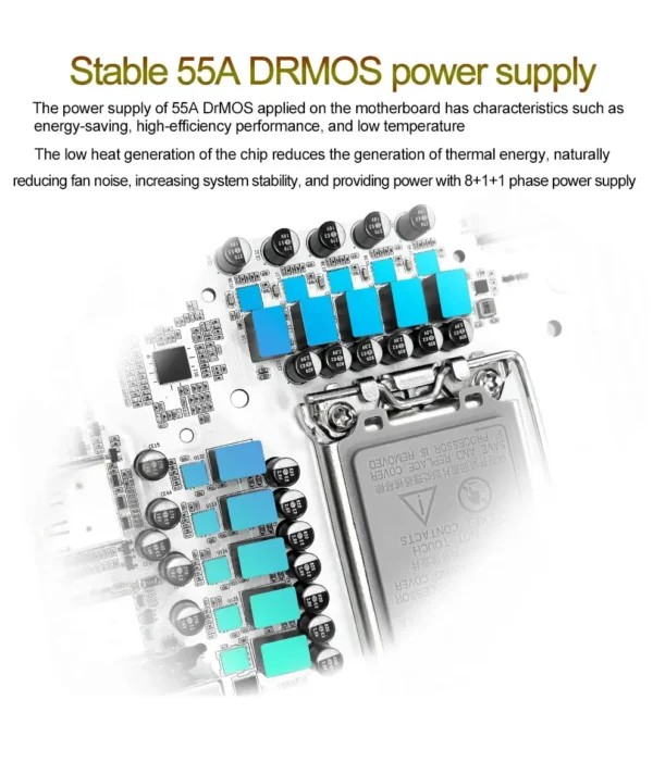 JGINYUE B760i Motherboard LGA 1700 Support Intel Core 12th 13th DDR5 Memory RAM Latest Mini ITX - Snow Dream D5 - Image 7