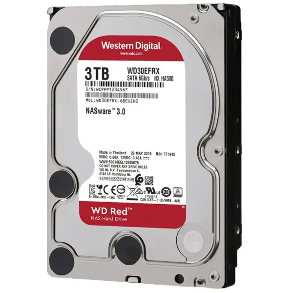 WD Red NAS HDD – 1TB / 2TB / 3TB / 4TB – 3.5" SATA 6Gb/s 64MB Cache 5400RPM Internal Hard Drive for Desktop & NAS