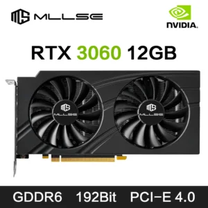 MLLSE RTX 3060 12GB GDDR6 Graphics Card – 192-Bit PCIe 4.0 x16 Dual-Fan NVIDIA GPU for Desktop Gaming