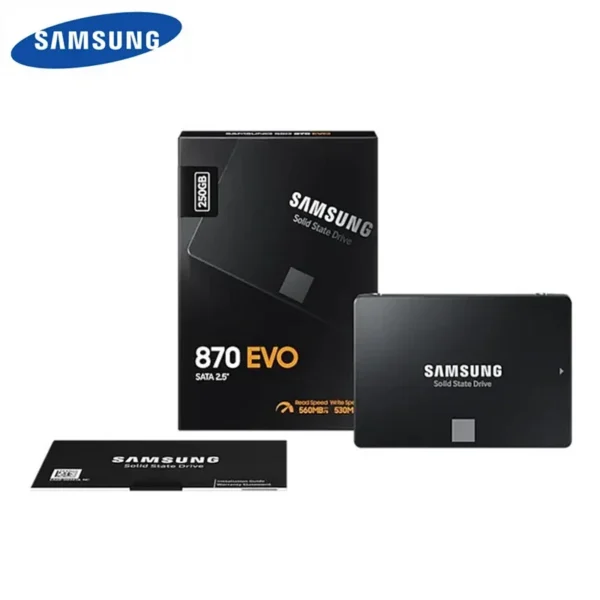 Samsung 870 EVO SSD | 250GB 500GB 1TB 2TB | 2.5" SATA III Internal Solid State Drive for PC & Laptop