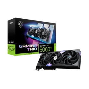 MSI RTX 5060 Ti GAMING TRIO OC – 8GB / 16GB GDDR7 128-Bit PCIe 5.0 Triple-Fan Graphics Card for Desktop Gaming