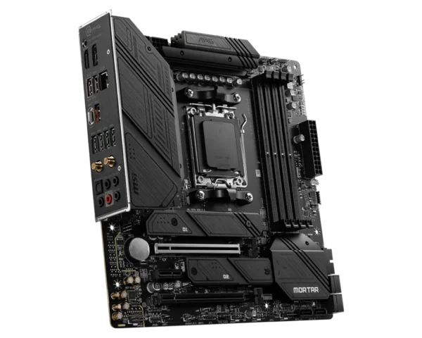 MSI B650M MAG Mortar WiFi AM5 DDR5 Micro-ATX Motherboard – Supports Ryzen 7000 CPUs, 256GB NVMe, 4xDDR5 Slots, SATA3, RGB - Image 2