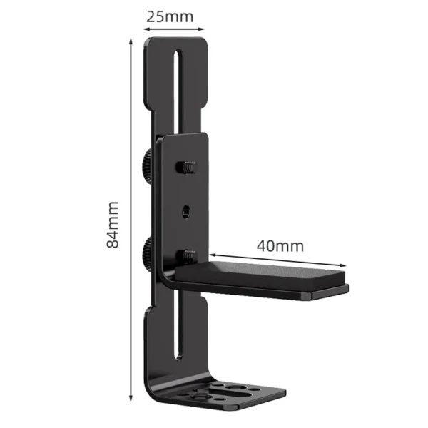 Teucer VC-5 Adjustable GPU Support Bracket 100mm Jack for ITX/ATX PC Case – Anti-Sag Graphics Card Holder (Black/White) - Image 2