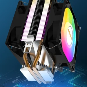 Jonsbo HP400S CPU Cooler 4 Heatpipes - Down Pressure Air Cooler 90mm PWM Fan (New)