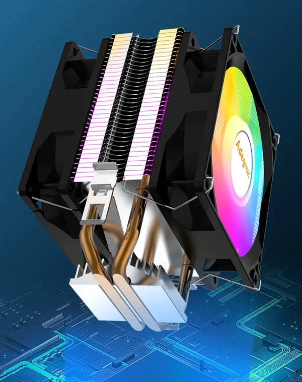 Jonsbo HP400S CPU Cooler 4 Heatpipes - Down Pressure Air Cooler 90mm PWM Fan (New)