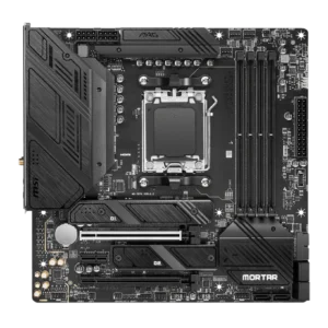 MSI B650M MAG Mortar WiFi AM5 DDR5 Micro-ATX Motherboard – Supports Ryzen 7000 CPUs, 256GB NVMe, 4xDDR5 Slots, SATA3, RGB