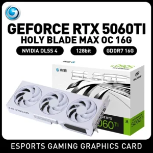 GALAX RTX 5060 Ti MAX OC 16GB GDDR7 Gaming GPU – 256-Bit PCIe 5.0 Triple-Fan Graphics Card for Desktop