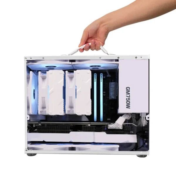 PowerTrain X-GAMER X100 M-ATX Mini PC Case with USB 3.0/Type-C Support – High-Performance ITX Chassis for Desktop Gaming Builds - Image 3