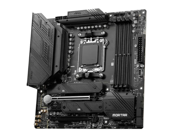 MSI B650M MAG Mortar WiFi AM5 DDR5 Micro-ATX Motherboard – Supports Ryzen 7000 CPUs, 256GB NVMe, 4xDDR5 Slots, SATA3, RGB - Image 3