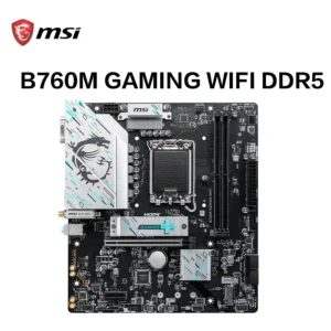 MSI B760M GAMING WIFI DDR5 Motherboard – LGA 1700 | DDR5 128GB | RGB | M.2 | Intel 12th & 13th Gen Support | PCIe 5.0